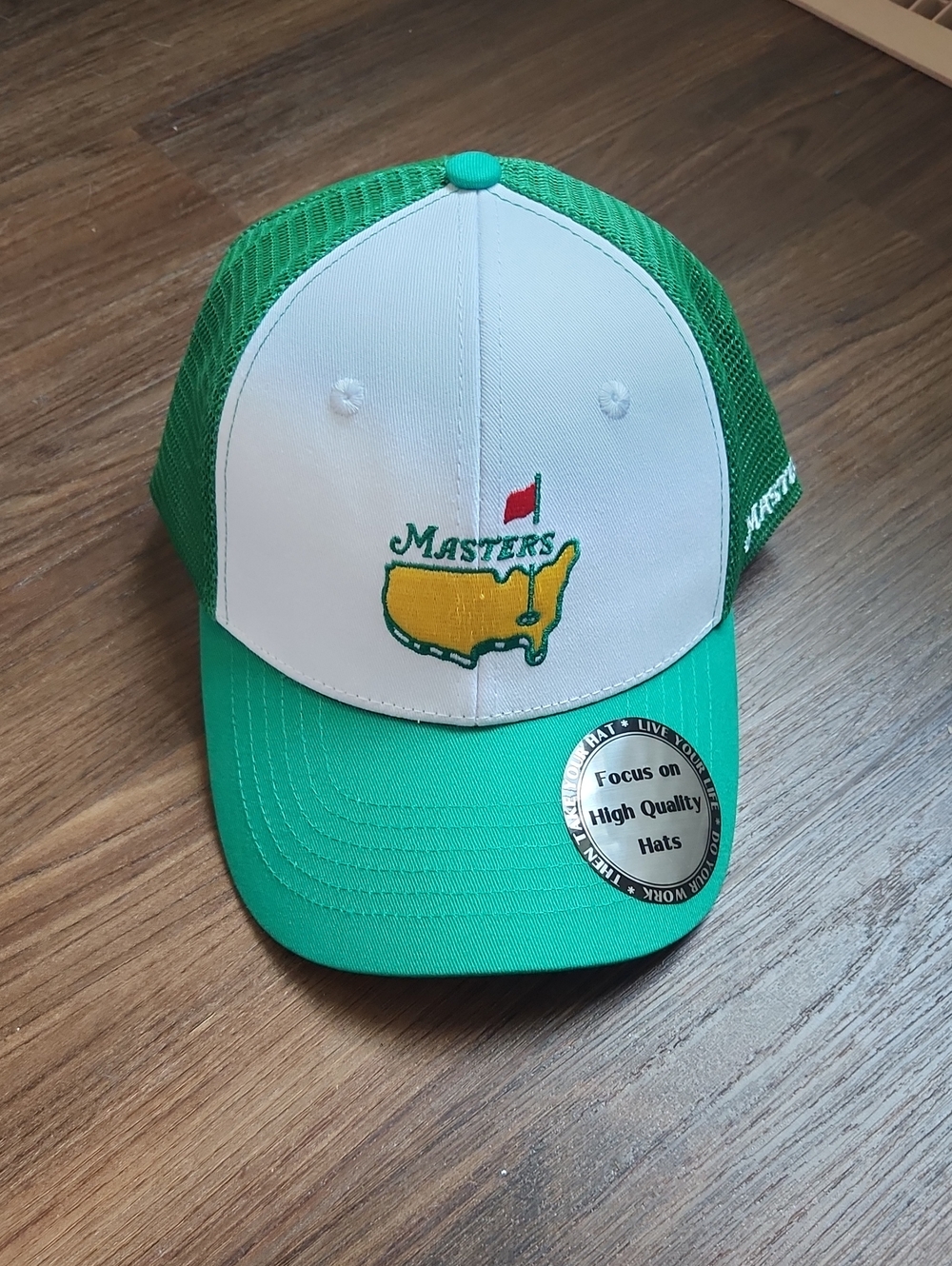 Masters Green and White Trucker Hat